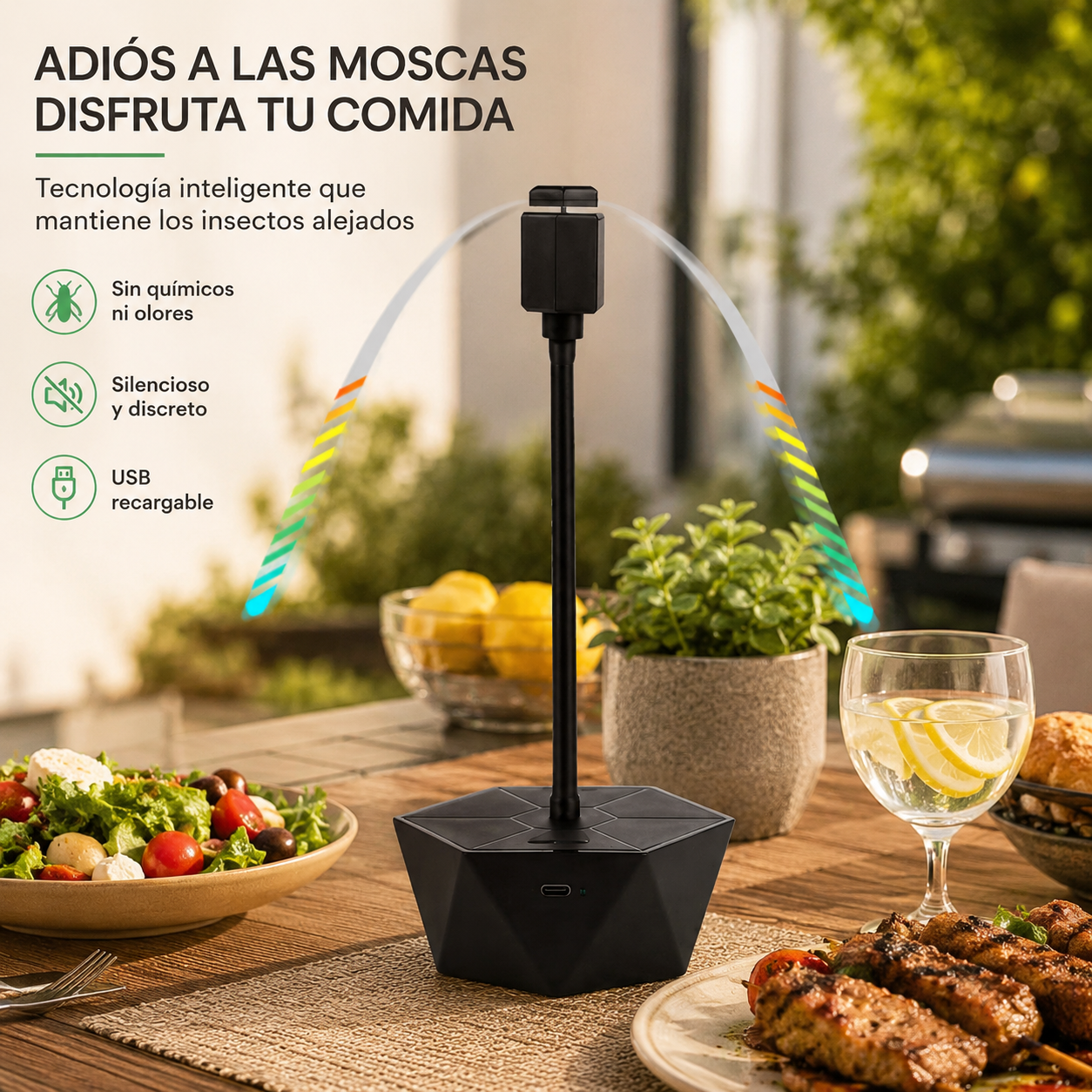 Ventilador Antimoscas para Mesa