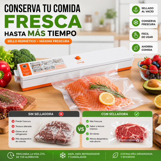 Selladora al Vacío para Alimentos | Conserva Frescura